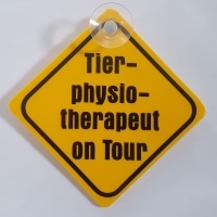 Autoschild "Physio-Riding on Tour"